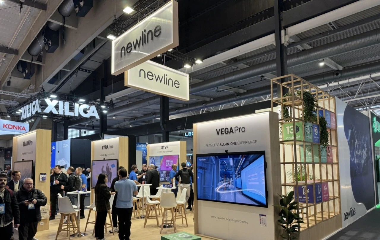 九州官方网站科技携旗下Newline与Hitevision亮相ISE 2025